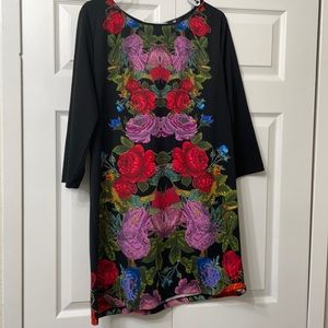 Black and Floral Dress